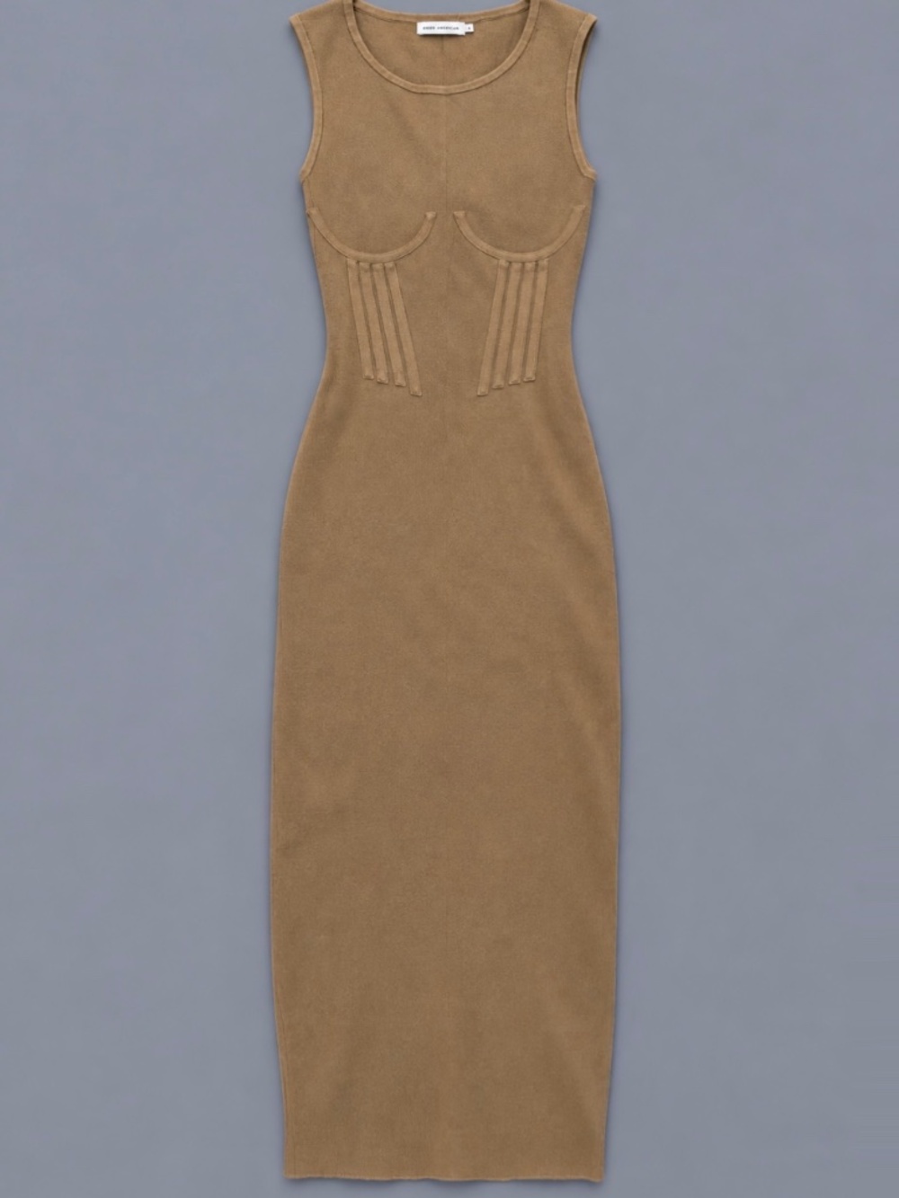 Good American Corset Detail Knit Midi Dress – Size 0
